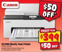 JB Hi-Fi Canon GX1060 Maxify Tank Printer offer