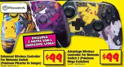 JB Hi-Fi PowerA Enhanced Wireless Controller For Nintendo Switch (Pokémon Pikachu Vs Gengar) offer