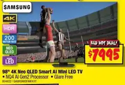 JB Hi-Fi Samsung 98" 4K Neo QLED Smart AI Mini LED TV offer