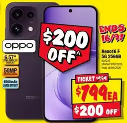 JB Hi-Fi oppo Reno16 F offer