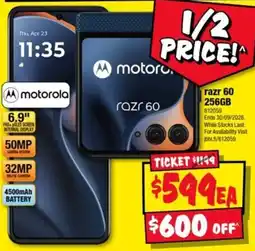 JB Hi-Fi motorola razr 60 offer