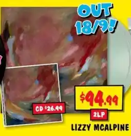 JB Hi-Fi Lizzy McAlpine offer