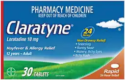 Pharmacy Best Buys Claratyne Hayfever & Allergy Relief 30 Tablets offer