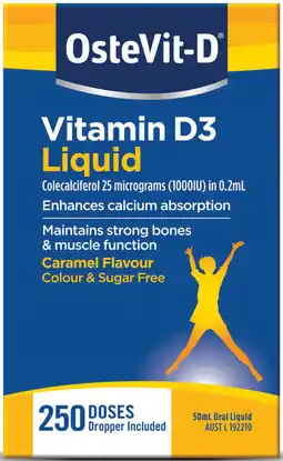 Pharmacy Best Buys OsteVit-D Vitamin D3 Liquid 250 Doses offer