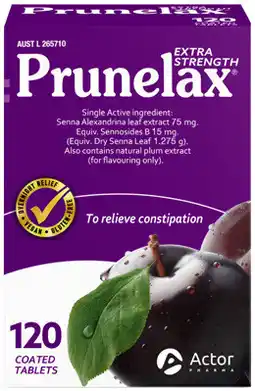 Amcal Pharmacies Prunelax Extra Strength 120 Tablets offer