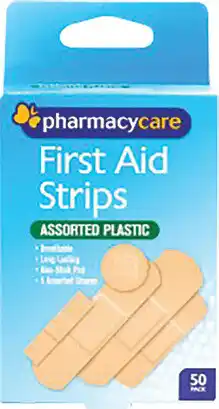 Amcal Pharmacies Pharmacy Care First Aid Strips Assorted Plastic offer