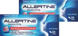 Amcal Pharmacies Allertine 20mg 50 Tablets offer