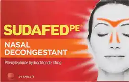 Amcal Pharmacies Sudafed PE Nasal Decongestant 24 Tablets offer