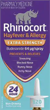 Amcal Pharmacies Rhinocort Hayfever Extra Strength Nasal Spray 120 Doses offer