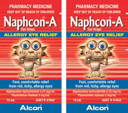 Amcal Pharmacies Naphcon-A Eye Drops offer