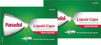 Panadol Liquid Caps 16 Capsules