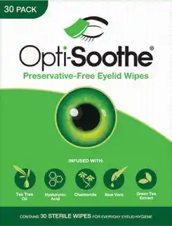 Amcal Pharmacies Opti-Soothe Preservative-Free Eyelid Wipes offer