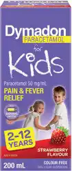 Amcal Pharmacies Dymadon For Kids Strawberry 2 Years - 12 Years offer
