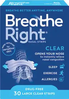 Amcal Pharmacies Breathe Right Nasal Strips Clear Large offer