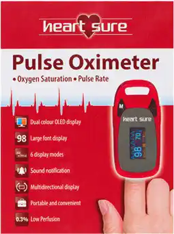Amcal Pharmacies Heart Sure Pulse Oximeter offer