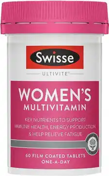 Amcal Pharmacies Swisse Ultivite Women’s Multivitamin 60 Tablets offer