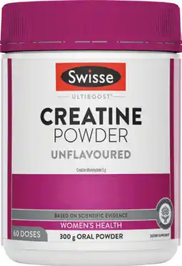 Amcal Pharmacies Swisse Ultiboost Creatine Powder Unflavoured offer