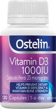 Amcal Pharmacies Ostelin Vitamin D3 1000IU 130 Capsules offer