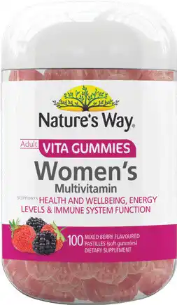 Amcal Pharmacies Nature’s Way Adult Vita Gummies Women’s Multivitamin 100 Gummies offer
