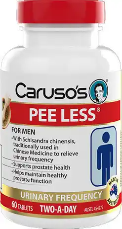 Amcal Pharmacies Caruso’s PEE LESS 60 Tablets offer