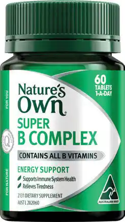 Amcal Pharmacies Nature’s Own Super B Complex 60 Tablets offer