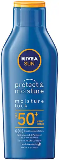 Priceline Nivea Sun Protect & Moisture Moisture Lock SPF50+ Sunscreen offer