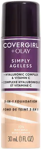 Priceline Covergirl & Olay Simply Ageless 3 in 1 Foundation 225 Buff Beige offer