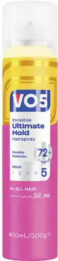 Priceline VO5 Invisible Ultimate Hold Hairspray offer