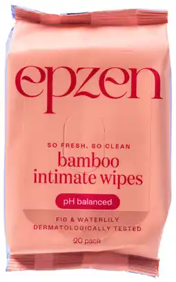 Priceline NEW EpZen Intimate Wipes Fig & Waterlily offer