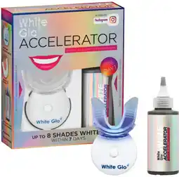 Priceline White Glo Accelerator Blue Light Teeth Whitening 1 Kit offer