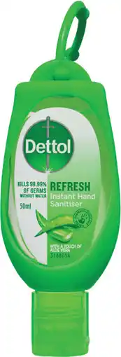 Priceline Dettol Healthy Touch Antibacterial Instant Hand Sanitiser Clip-On offer