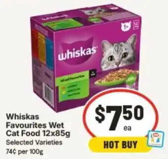 Whiskas Favourites Wet Cat Food