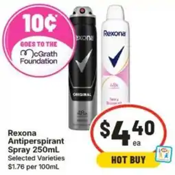 IGA Rexona Antiperspirant Spray offer