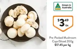 Foodworks Pre-Packed Mushroom Cups/Sliced offer