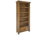 LivingStyles Serafin Rustic Pine Timber Bookcase offer