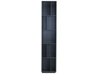 LivingStyles Tristan Ultra Slim Bookcase, Gunmetal offer
