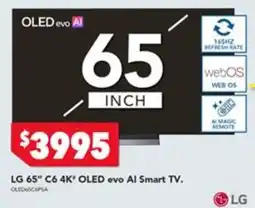 Harvey Norman LG 65" C6 4K" OLED evo AI Smart TV offer
