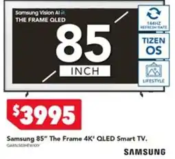 Harvey Norman Samsung 85" The Frame 4K" QLED Smart TV offer