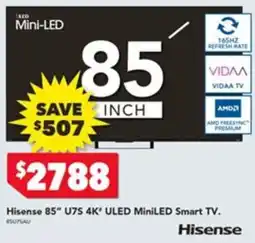 Harvey Norman Hisense 85" U75 4K" ULED MiniLED Smart TV offer