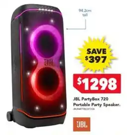 Harvey Norman JBL PartyBox 720 Portable Party Speaker offer