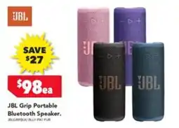 Harvey Norman JBL Grip Portable Bluetooth Speaker offer