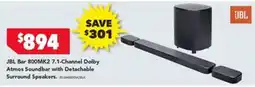 Harvey Norman JBL Bar 800MK2 7.1-Channel Dolby Atmos Soundbar with Detachable Surround Speakers offer