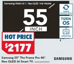 Harvey Norman Samsung 55" The Frame Pro 4K Neo QLED AI Smart TV offer