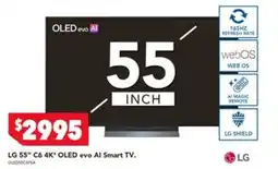 Harvey Norman LG 55" C6 4K OLED evo AI Smart TV offer