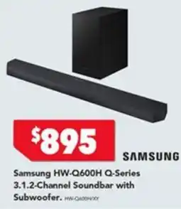Harvey Norman Samsung HW-Q600H Q-Series 3.1.2-Channel Soundbar with Subwoofer offer