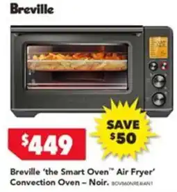 Harvey Norman Breville 'the Smart Oven' Air Fryer Convection Oven - Noir offer
