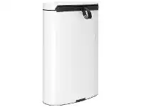 LivingStyles Brabantia FlatBack+ Pedal Waste Bin, 40 Litre, White offer