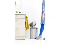 LivingStyles Brabantia NewIcon Pedal Waste Bin, 20 Litre, Matt Steel offer