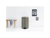 LivingStyles Brabantia NewIcon Pedal Waste Bin, 20 Litre, Platinum offer