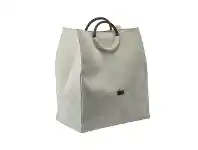 Aquanova Jada Fabric Laundry Basket, Ivory